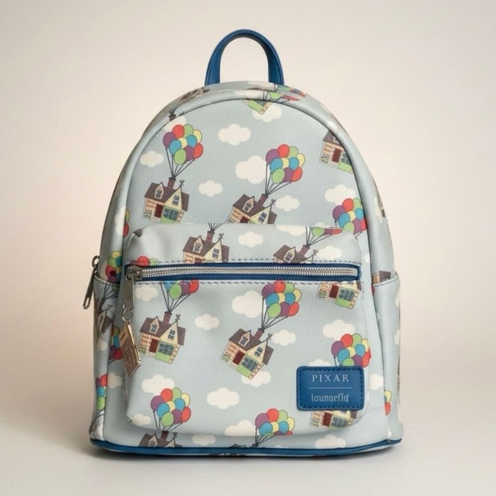Loungefly Disney Pixar Up House Balloons Mini Backpack Soft Tag